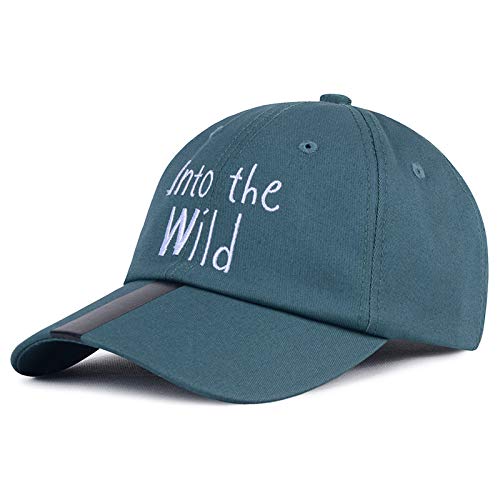 sdssup Parche Carta Bordado Pato Lengua Sombrero Visera para Sol Verde Oscuro Ajustable