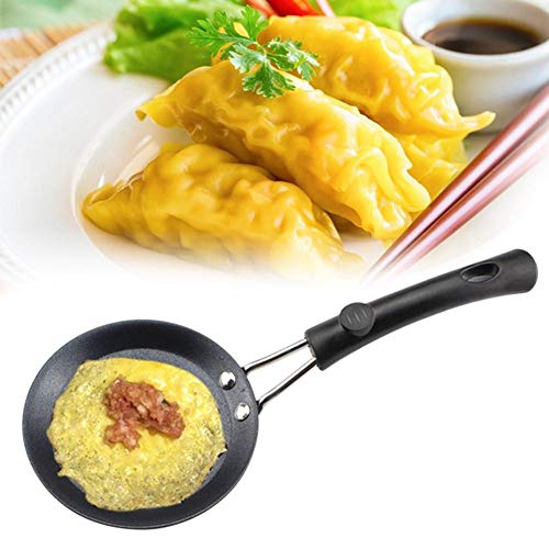 Seasaleshop Mini Estufa, Portátil Práctica Mini Novedad Estufa De Huevo Antiadherente Tortilla Panqueque para Freír Huevos Y Preparar El Desayuno, Negro