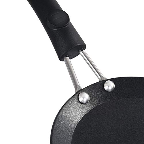 Seasaleshop Mini Estufa, Portátil Práctica Mini Novedad Estufa De Huevo Antiadherente Tortilla Panqueque para Freír Huevos Y Preparar El Desayuno, Negro