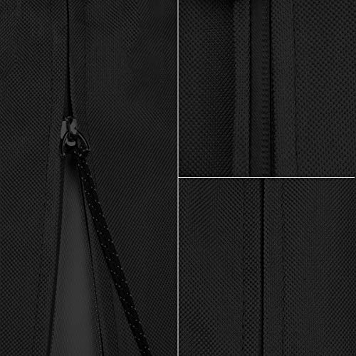 Sekey Funda para sombrilla, Doble Dos Cubiertas para sombrilla, 100% poliéster, Negro