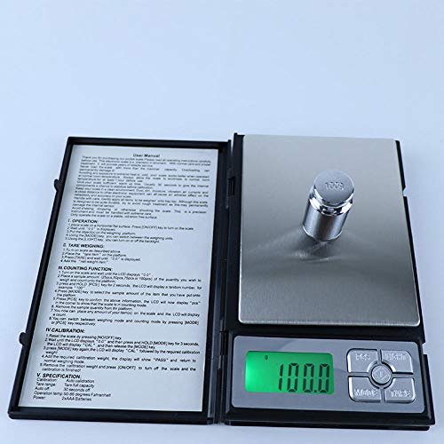 Sensor sensible de alta precisión, mini teléfono portátil, joyería, balanza electrónica, balanza de bolsillo, 0.1 g pequeña escala-100g / 0.01g