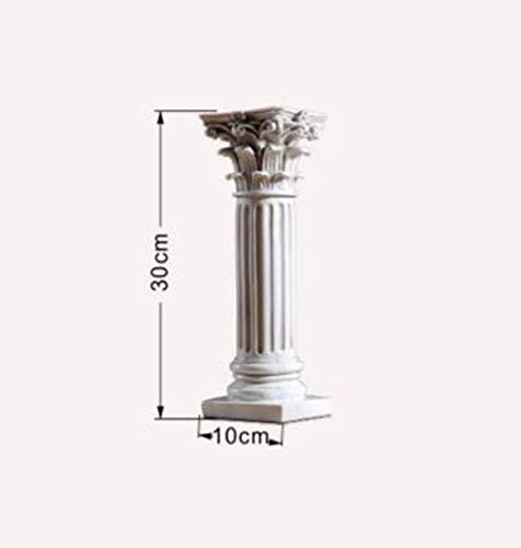 SERBHN Columna Columna Romana Zócalo Decorativo Escultura Arquitectónica Oficina De Columna Romana De Corinto Resina De La Vendimia del Arte