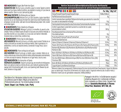 Sevenhills Wholefoods Polen De Abeja Orgánico 1kg