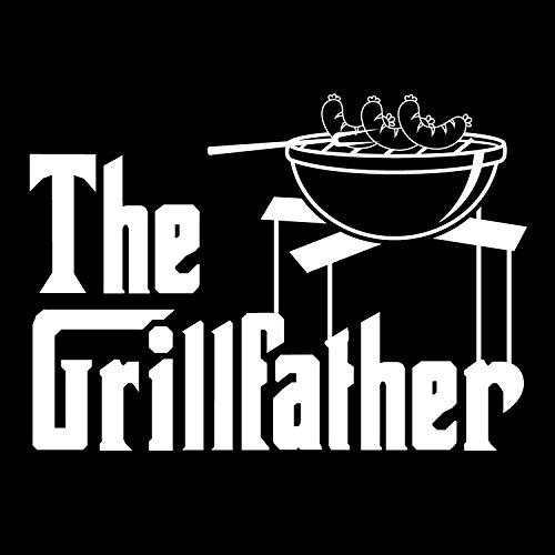 Shirtoo - Delantal para barbacoa The Grillfather - divertido regalo para hombres y amantes de la barbacoa