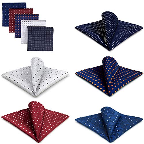 Shlax&Wing Hombres Mezclado Clasificado Patrón Pañuelo De Bolsillo Pañuelo Conjunto 5 PIEZAS POR CONJUNTO