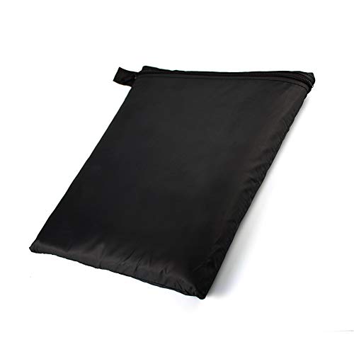 SIRUITON Fundas Protectora Sombrilla Exterior Jardin Impermeable Cubierta De Parasol Excéntrico PoliéSter Resistente Al Desgarro Negro (265× 70 ×50cm)