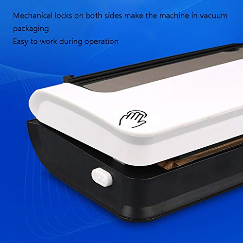 Sistema de Sellado de Aire Sellador Automático de Alimentos Máquina de Envasado Al Vacío con Bolsas Modos Seco y Húmedo Luces Indicadoras LED Cortador Incorporado