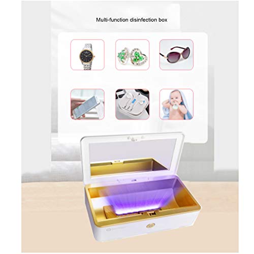Six6 UV Esterilizador Caja con Ozono, Desinfección Vajilla Portable Caja De Herramientas De Desinfección Germicida para El Teléfono Móvil Herramientas De Gafas De Joyas De Belleza