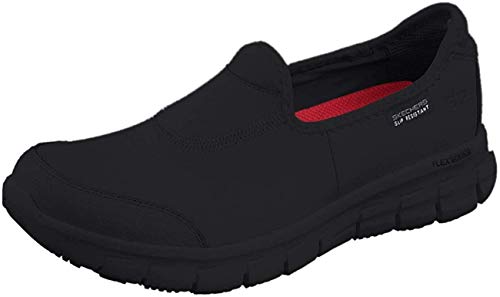 Skechers Sure Track, Zapatos de trabajo para Mujer, color Negro, 39 EU