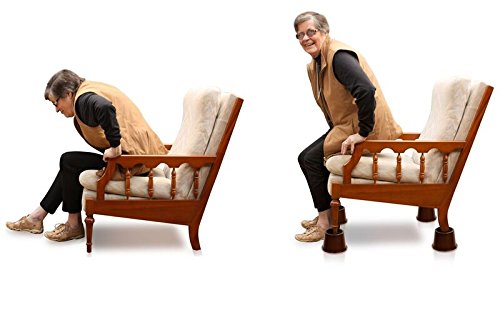 Slipstick CB654 - Elevador de muebles, color marrón (5 cm, juego de 4, soporta 1020 kg)