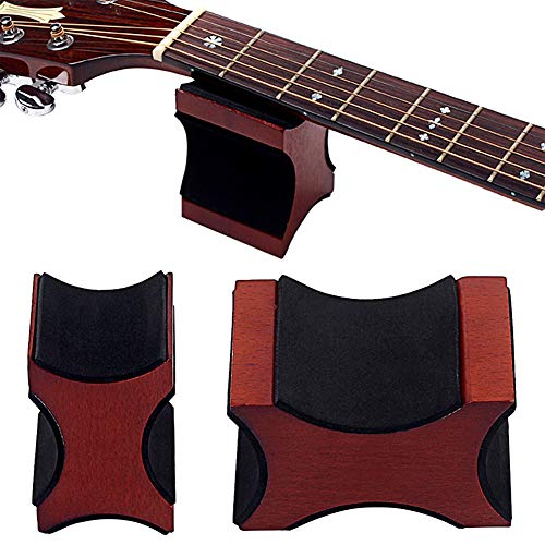 Soporte de cuello para guitarra nakw88 para reparación de guitarra, instrumento de cuerda para guitarra eléctrica y acústica y bajo, Luthier herramienta de reparación, No nulo, café, Tamaño libre