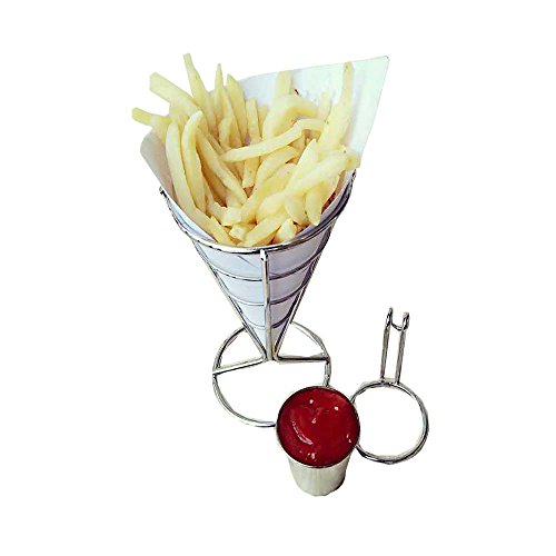 Soporte en cono de alta calidad para patatas fritas Huaxiong, decoración de mesa