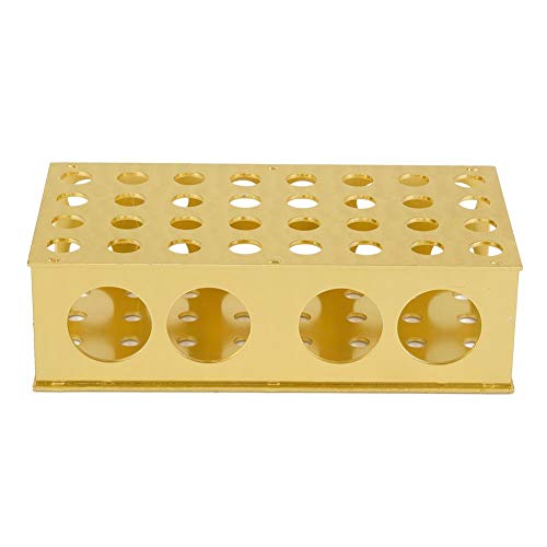 Soporte para tubos de ensayo - Tubo de ensayo de aluminio Soporte de bastidor Organizador de tubos de laboratorio 4 tipos Diámetro del agujero 8/12.3/18 / 30mm