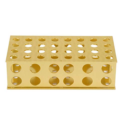 Soporte para tubos de ensayo - Tubo de ensayo de aluminio Soporte de bastidor Organizador de tubos de laboratorio 4 tipos Diámetro del agujero 8/12.3/18 / 30mm