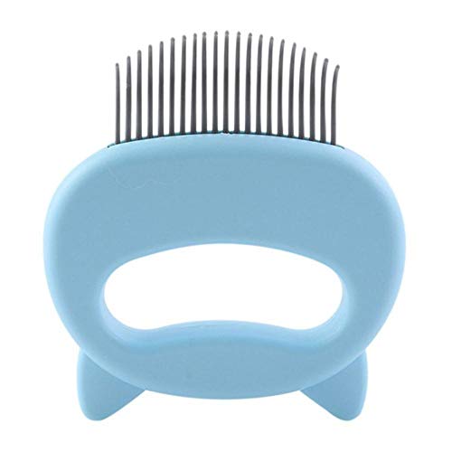 Sosa Dog Cat Peines Cepillo para Quitar el Cabello Herramientas para Mascotas Cepillo para Peine de Masaje para Perros para Eliminar pelos Sueltos Artículos para Mascotas, Azul