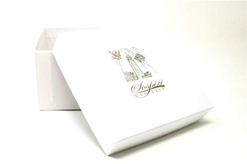 SOSPIRI VENEZIA Placa DE Cristal Murano Cuadrado Árbol de la Vida 10 x 10 cm, técnica de fusión de Vidrio y Uso de Decoraciones de Murano. En su Elegante Caja litografiada. Made in Venice, Italy