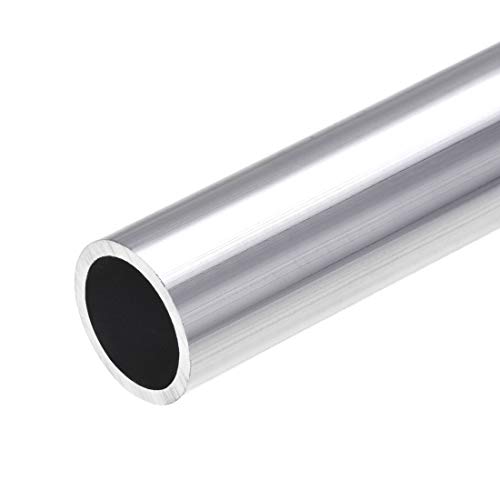 sourcing map 6063 Aluminio Redondo Tubo 22mm OD 18mm Interior Diámetro 300mm Longitud Sin Costura Recto Tubo