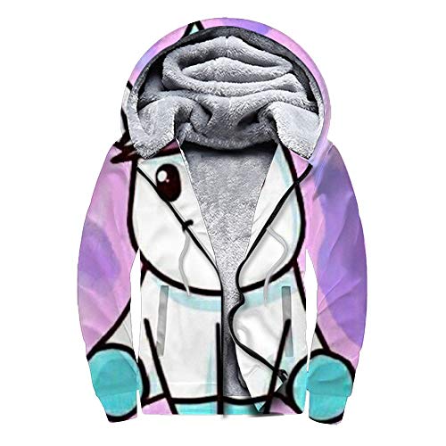 Sports Fashion Plus Sudadera con Cremallera de Terciopelo ¿Qué Tipo de Unicornio Eres?   Suéter Casual de Moda Cómodo y Relajado Color cálido y flexible39 S