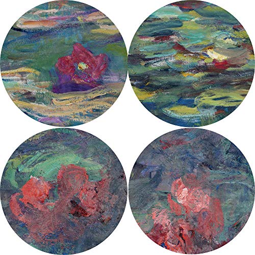 SQSHBBC Monet Nenúfares Lienzos Pinturas Reproducciones Impresionista Flor Carteles e Impresiones de Pared Cuadro para la decoración de la Sala de Estar 70x140cm sin Marco