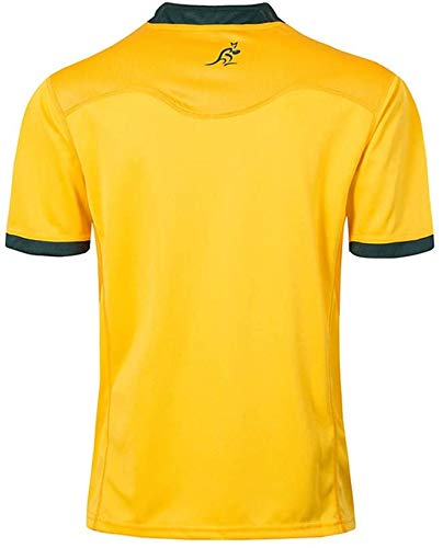 SSLONG Australia Rugby Jersey Camiseta de Rugby, Ropa Deportiva Casual para fanáticos conmemorativos-L