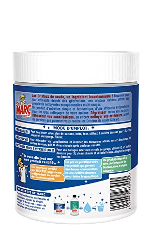 St Marc Cristales de soda – Limpiadores multiusos – 500 g – Lote de 3