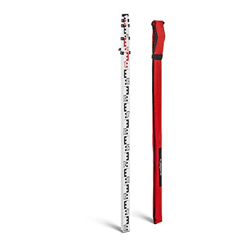 Steinberg Systems Mira Para Nivel Óptico De Topografía SBS-NL-5 (Longitud máxima 5 m, 2 escalas (mm/cm), Aluminio, Plegable, Con bolsa)