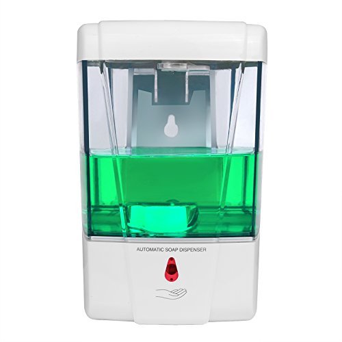 Sunsbell Automático Dispensador de jabón Montado en la Pared (700 ML) Sin Manos Sin Contacto para la Cocina Baño Comercial Público