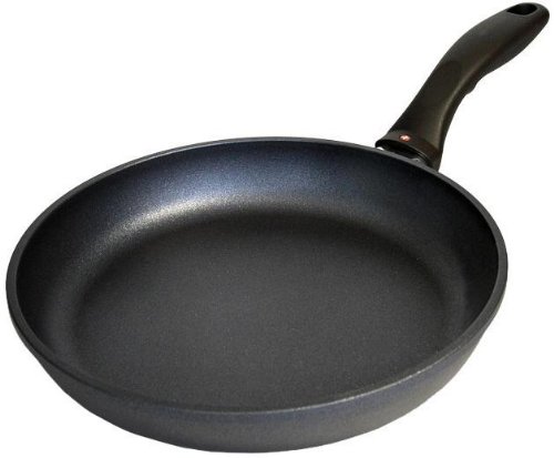 Swiss Diamond - Sartén antiadherente (aluminio fundido, 24 cm, inducción), color negro