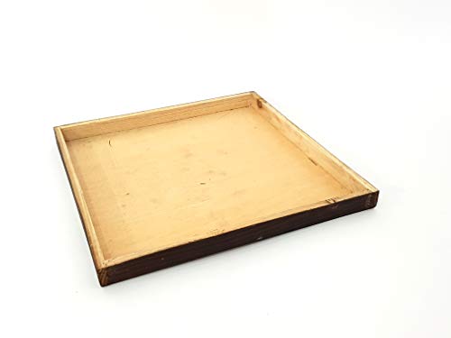 takestop® - Bandeja de Madera para Guardar Objetos, Cuadrada, Accesorio Vintage para Cocina, Restaurante, Platos de Mesa, decoración de casa, Pub, rústico
