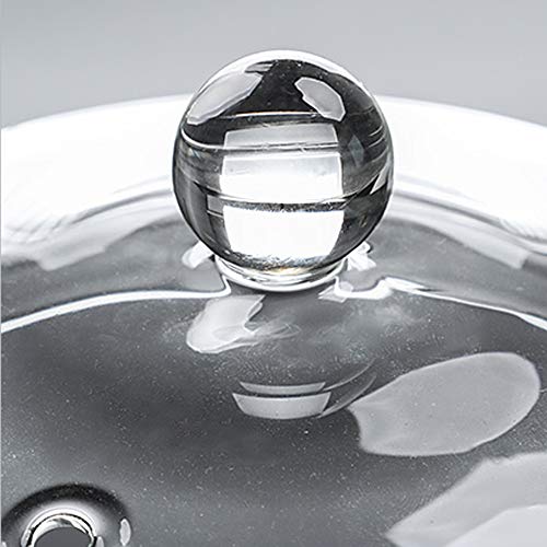 TAMUME 1.5L Olla de Vidrio para Cocinar, Doble Asa