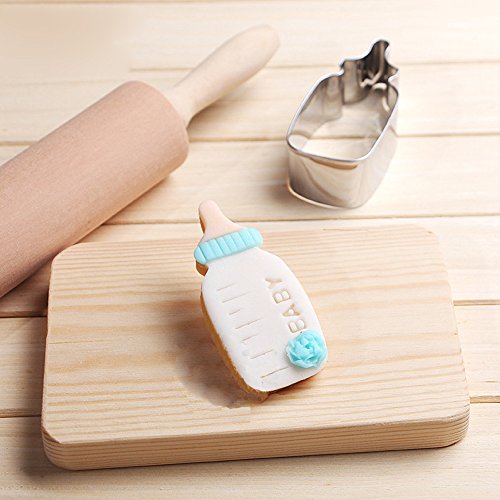TAMUME Acero Inoxidable BB Cortador de Galletas Conjunto Con 6 Pedazos de Bebé Galleta Prensa Molde de Galleta