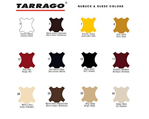 Tarrago | Nubuck Suede Color 75ml | Renovador de Color para Ante y Nobuck (Marrón Oscuro 06)