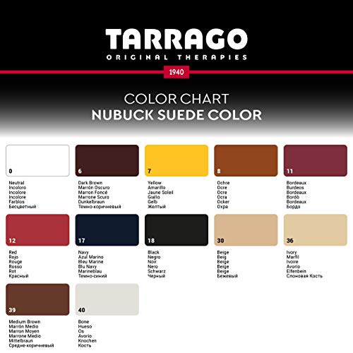 Tarrago | Nubuck Suede Color 75ml | Renovador de Color para Ante y Nobuck (Marrón Oscuro 06)