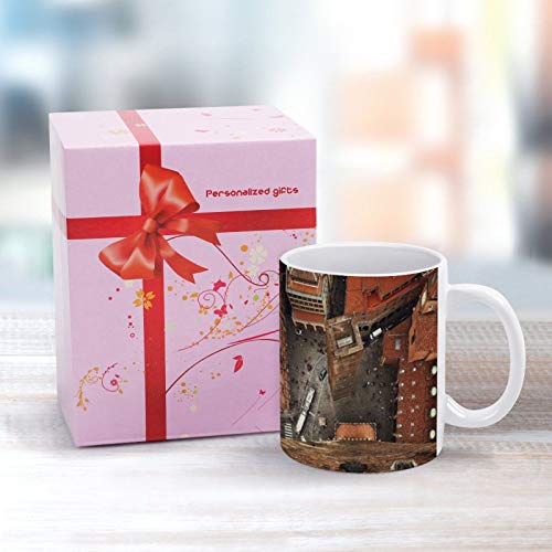 Taza de café divertida, Italia, Bolonia, ciudad histórica, taza de café personalizada, regalo de 11 onzas para cumpleaños, bodas, aniversarios de Navidad
