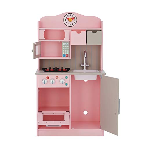 Teamson Kids- Florence Kitchen Jugar cocina, Color rosa (TD-11708P)