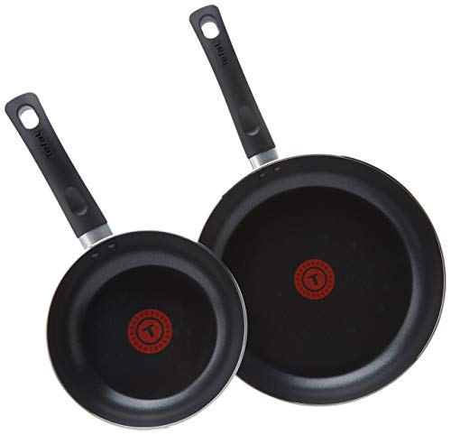 Tefal A157B244 Juego de 2 sartenes (20 y 28 cm), Thermospot, Negro