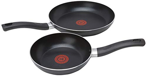 Tefal A157B244 Juego de 2 sartenes (20 y 28 cm), Thermospot, Negro