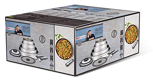 Tefal Ingenio Jamie Oliver L95691 Juego de ollas y sartenes, Acero Inoxidable