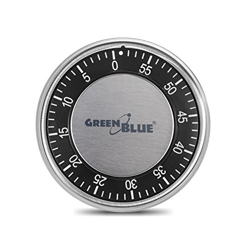 Temporizador minutero timer de cocina mecánico con imán magnético cronómetro Green Blue 60 minutos imagen cerradura caja fuerte