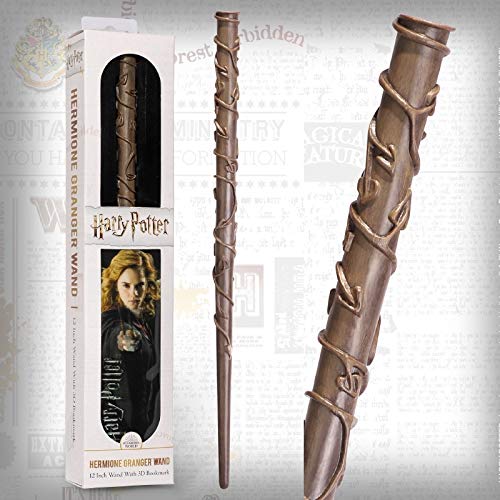 The Noble Collection Hermione Granger PVC Wand and Prismatic Bookmark