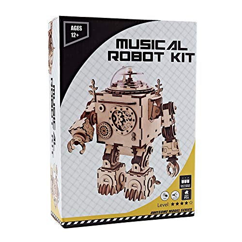 Think Gizmos Juguete de Robot Musical TG714 - Juguete de Robot Hágalo Usted Mismo con Efectos Musicales para los Adultos y Niños Que Tienen 12 años y más