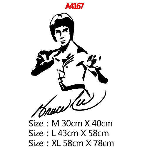 Tianpengyuanshuai Famoso Bruce Lee Decoración para el hogar Decoración de acrílico Decoración de la Sala Tatuajes de Pared 45X60cm