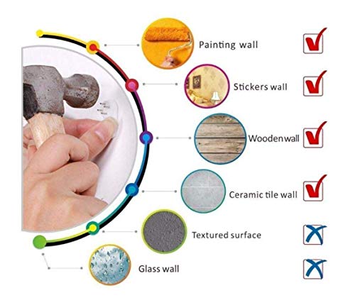 Tierra de acrílico Etiqueta de la Pared decoración del hogar del Reloj de Espejo Etiqueta Salón Dormitorio Reloj de Pared Duradero (Color: Plata) zcaqtajro (Color : Silver)