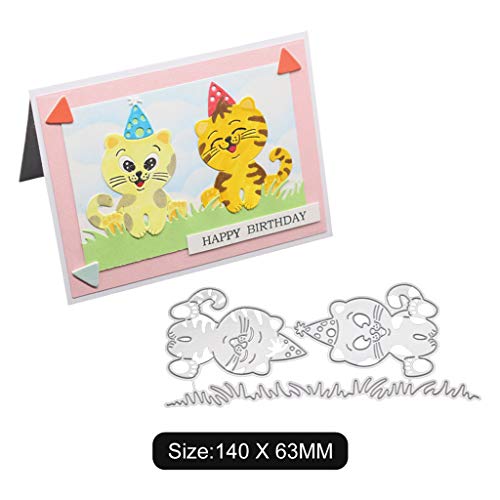 Tiger - Plantillas para troquelar con diseño de gato, moldes de metal para manualidades