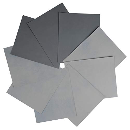 TIMESETL 10 Piezas Papel De Lija 3000 5000 7000Grit Surtido Papel de Lija Seco/al Agua para Industria Automotriz de Lijar Metal/Jade/Joyería/Cera Ámbar/Uñas