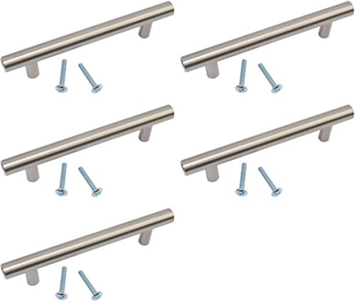 Tirador de acero inoxidable para armarios de cocina y para cajones de 96 mm y 136 mm de longitud