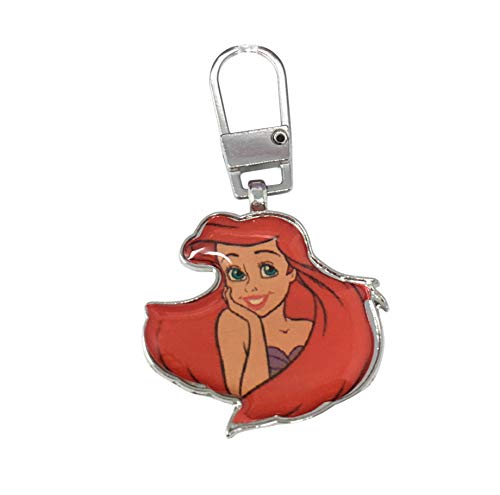 Tirador de cremallera metálico, princesa Disney, La Sirenita Ref. 241