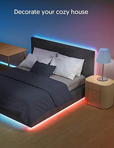 Tiras LED RGB de 10M, kit de 2 tiras marca TECKIN a prueba de agua con control remoto, ideal para TV, decoración de luces LED para el hogar, la cocina, la Navidad, etc., RGB 5050 con 16 colores.