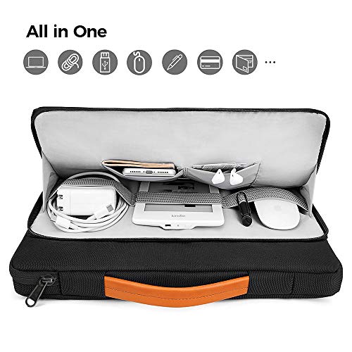 tomtoc 14" Maletín Portátil Protector de 360° para 15" New MacBook Pro con Touch Bar A1990 A1707, 14" ThinkPad X1 Yoga (1-4th Gen) y T-Series, 15" Surface Laptop 3, 14" HP 14-cm0002ns, Negro