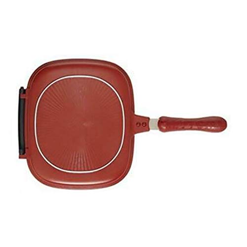 Tongdejing Sartén Bandejas Tortilla Doble Cara Filete Utensilios Cocina antiadherentes Hornear Cuadrado Desayuno Cocina Panqueque Olla Profesional